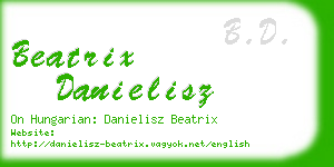 beatrix danielisz business card